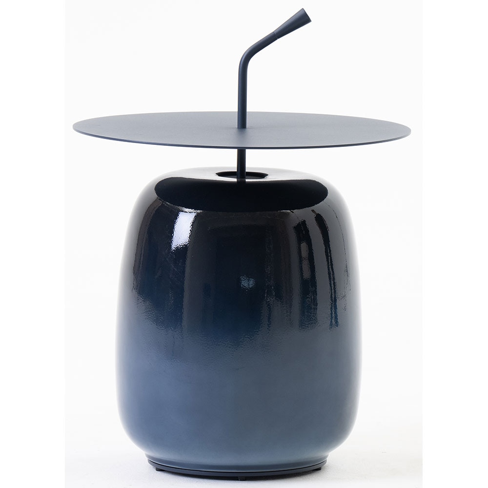 Masa terasa LIVINTWIST Pendant 13, aluminiu, 45 x 65 cm, albastru