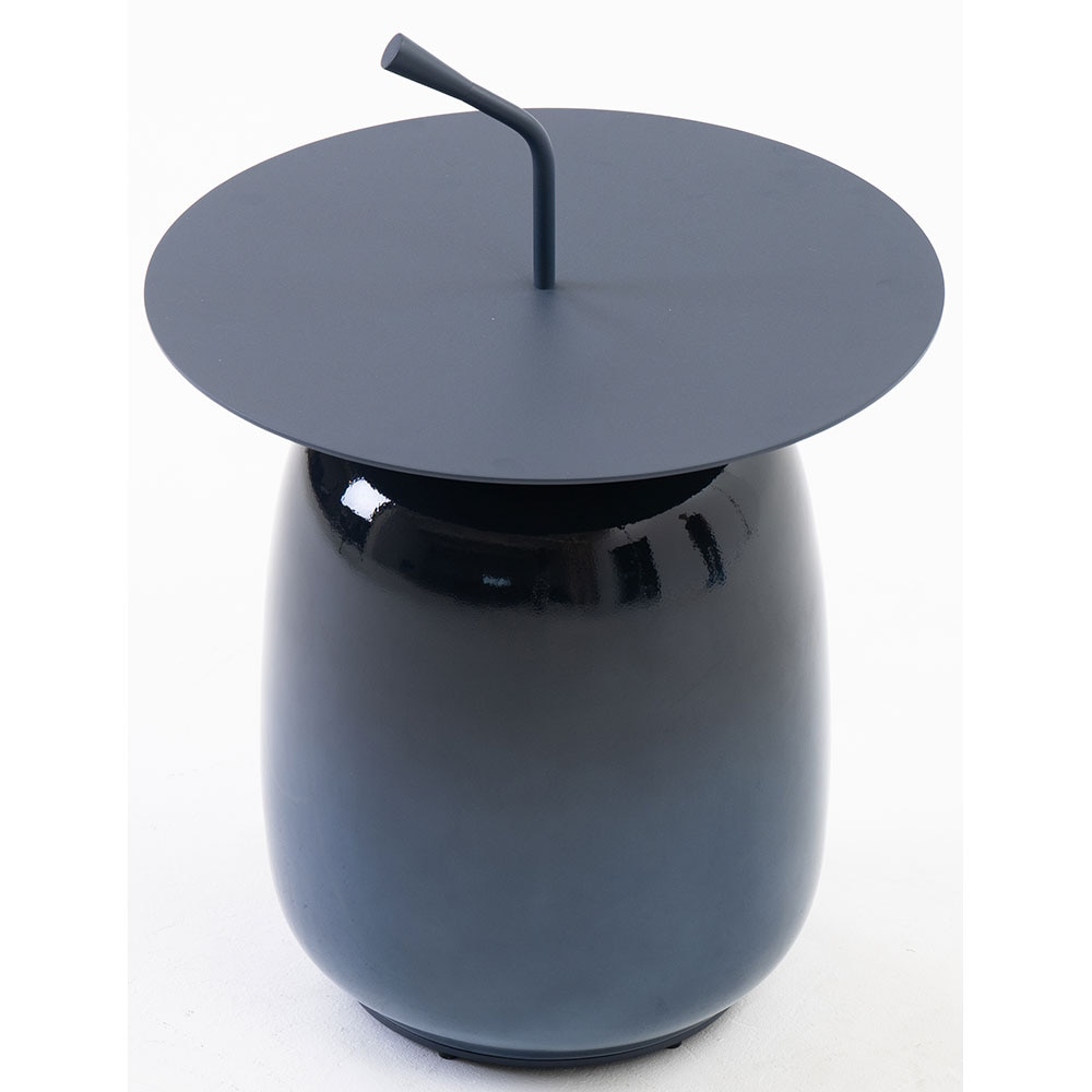 Masa terasa LIVINTWIST Pendant 13, aluminiu, 45 x 65 cm, albastru