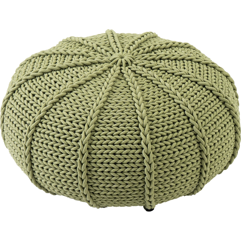 Fotoliu puf LIVINTWIST Zen M 107, 64 x 64 x 30 cm, kaki