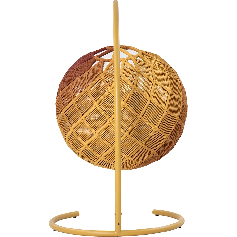 Fotoliu balansoar LIVINTWIST Boho, aluminiu, 220 x 81.5 x 82.5 cm, aramiu