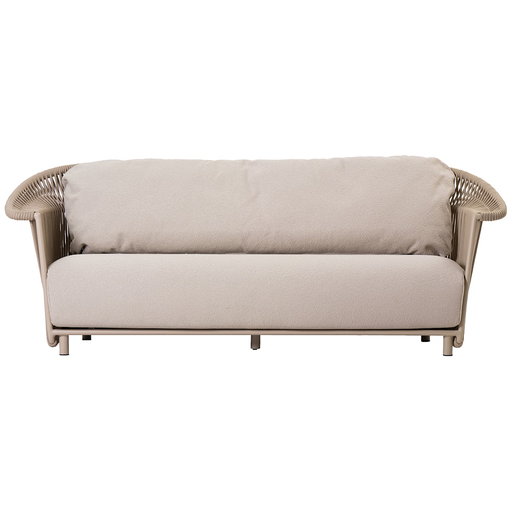 Canapea terasa LIVINTWIST Crown B1, aluminiu, 220 x 81.5 x 82.5 cm, bej