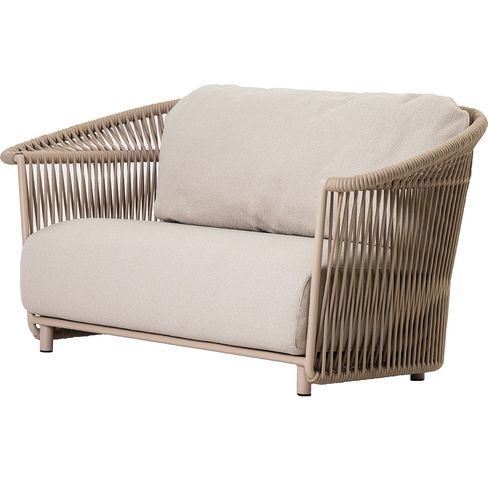 Canapea terasa LIVINTWIST Crown B 5, aluminiu, 176 x 81 x 82.5 cm, bej