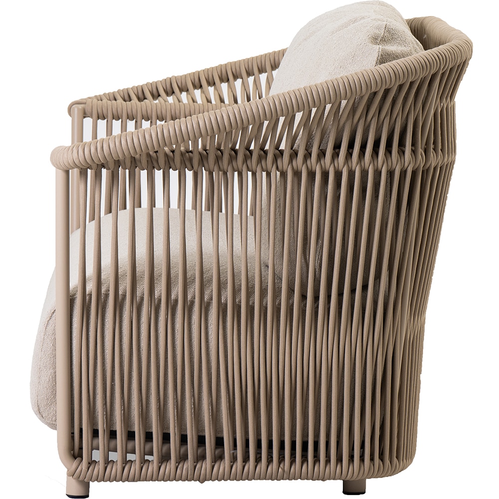 Canapea terasa LIVINTWIST Crown B 5, aluminiu, 176 x 81 x 82.5 cm, bej