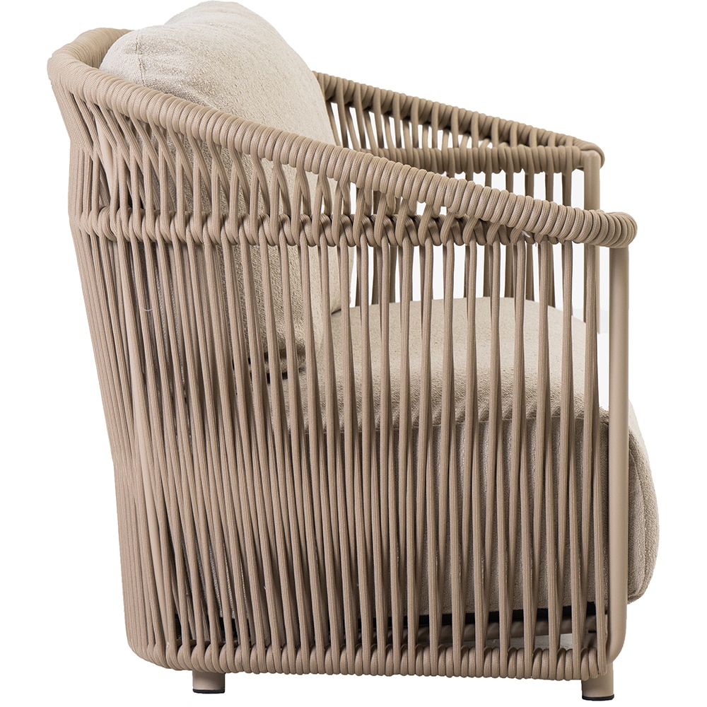 Canapea terasa LIVINTWIST Crown B 5, aluminiu, 176 x 81 x 82.5 cm, bej