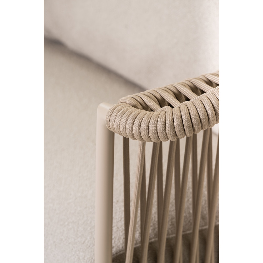 Canapea terasa LIVINTWIST Crown B 5, aluminiu, 176 x 81 x 82.5 cm, bej