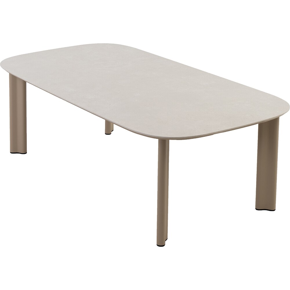 Masa terasa ARTITURE Scroll M 6, aluminiu, 150 x 75 x 34 cm, camel