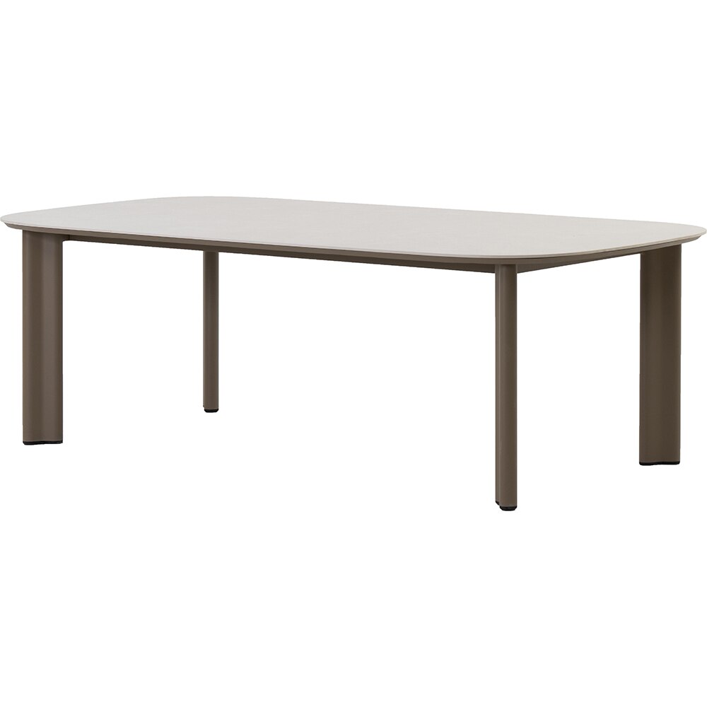 Masa terasa ARTITURE Scroll M 6, aluminiu, 150 x 75 x 34 cm, camel