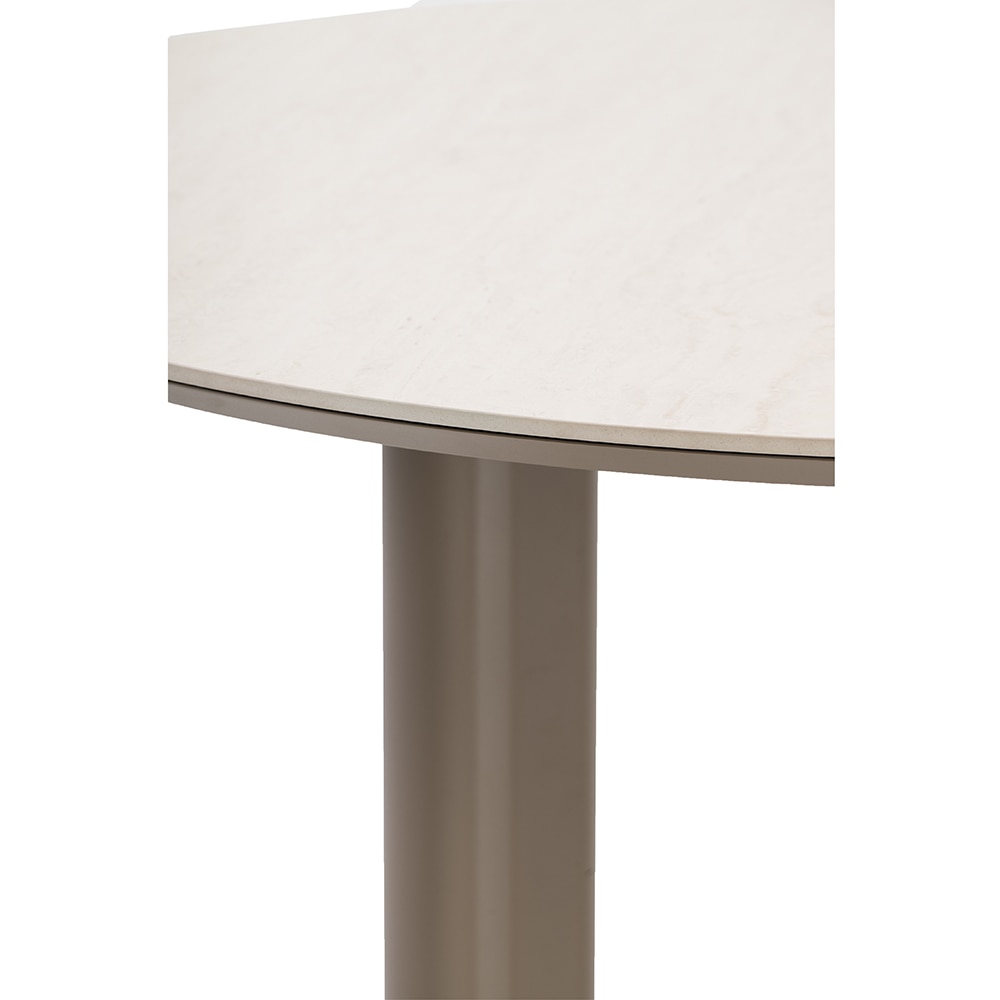 Masa terasa ARTITURE Scroll 5, aluminiu, 120 x 75 cm, camel