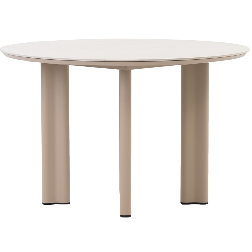 Masa terasa ARTITURE Scroll 2, aluminiu, 120 x 75 cm, camel