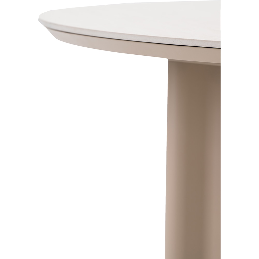 Masa terasa ARTITURE Scroll 2, aluminiu, 120 x 75 cm, camel