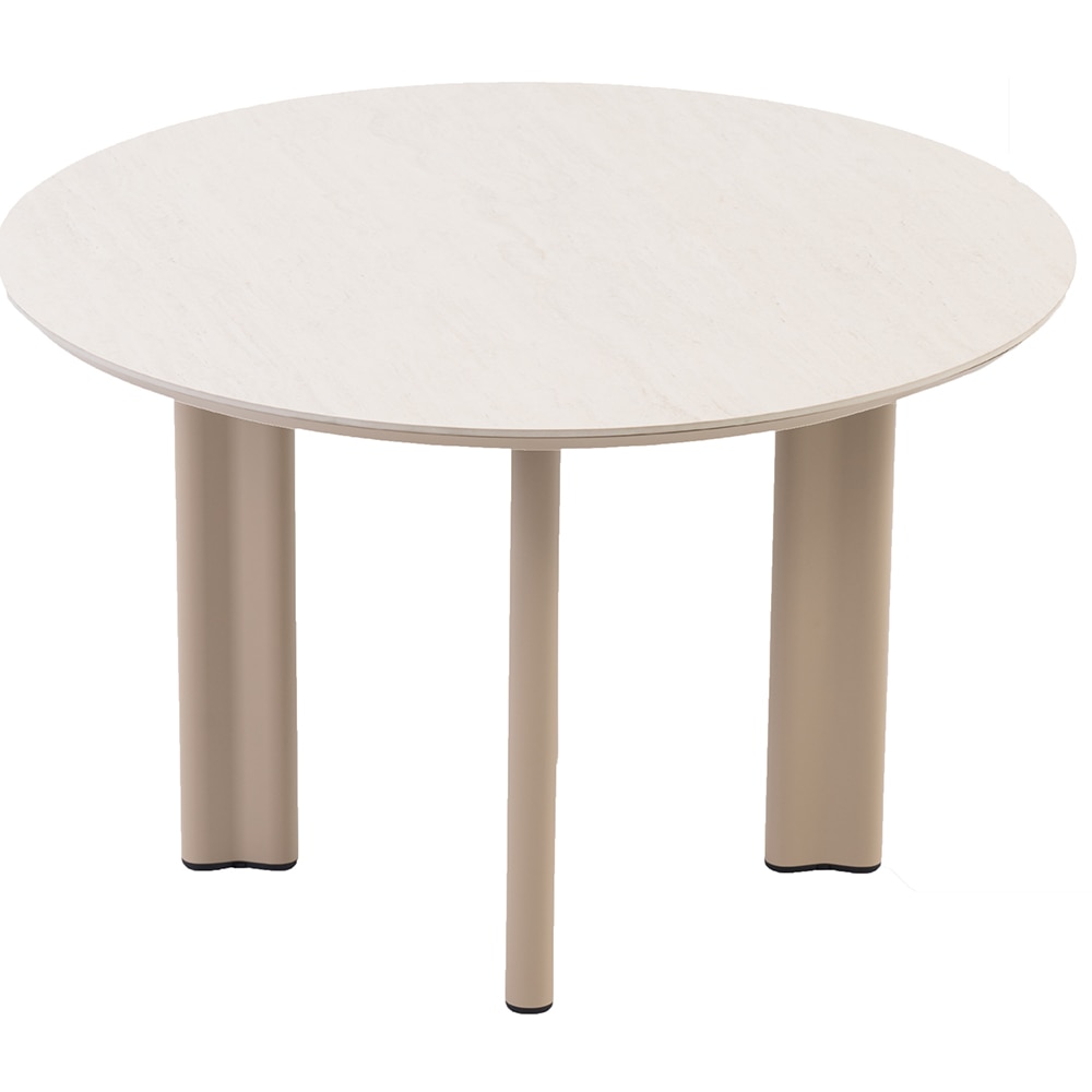 Masa terasa ARTITURE Scroll 2, aluminiu, 120 x 75 cm, camel