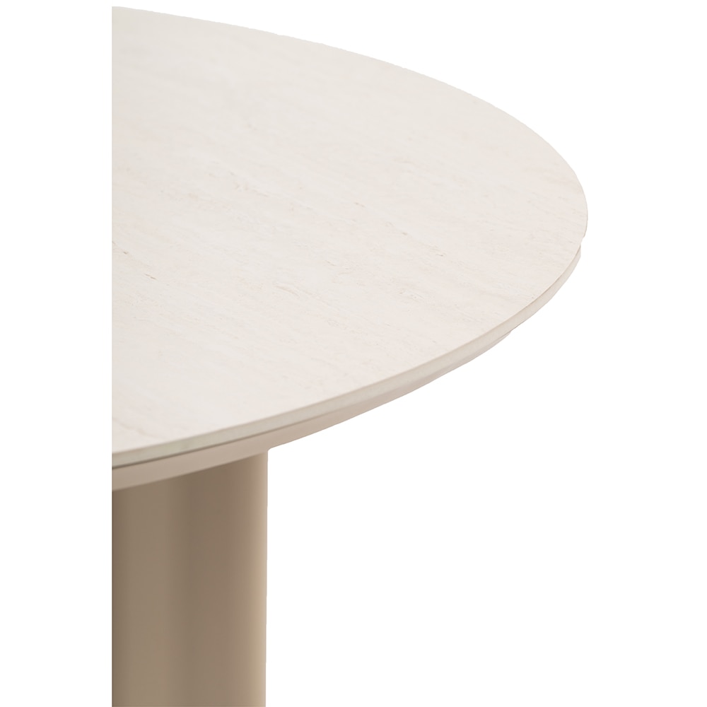 Masa terasa ARTITURE Scroll 2, aluminiu, 120 x 75 cm, camel