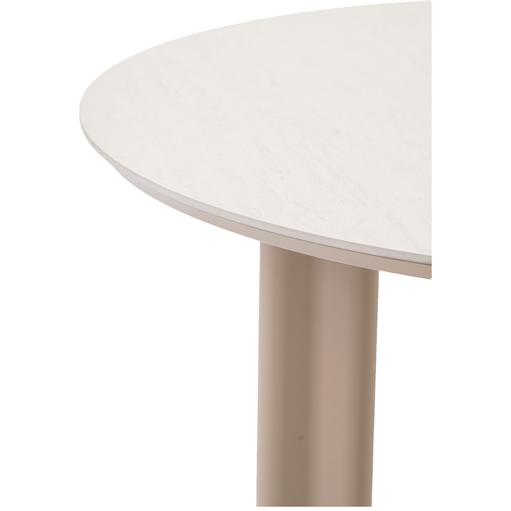 Masa terasa ARTITURE Scroll 2, aluminiu, 120 x 75 cm, camel