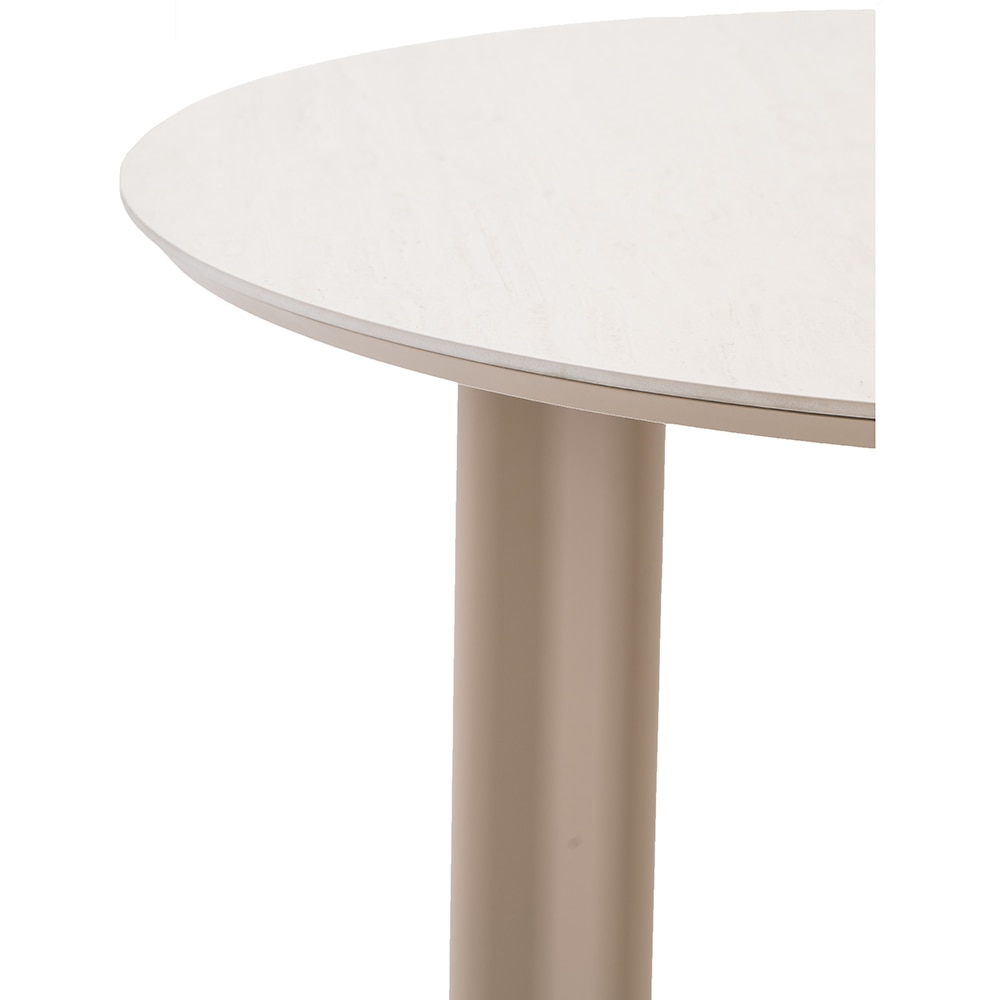 Masa terasa ARTITURE Scroll 2, aluminiu, 120 x 75 cm, camel