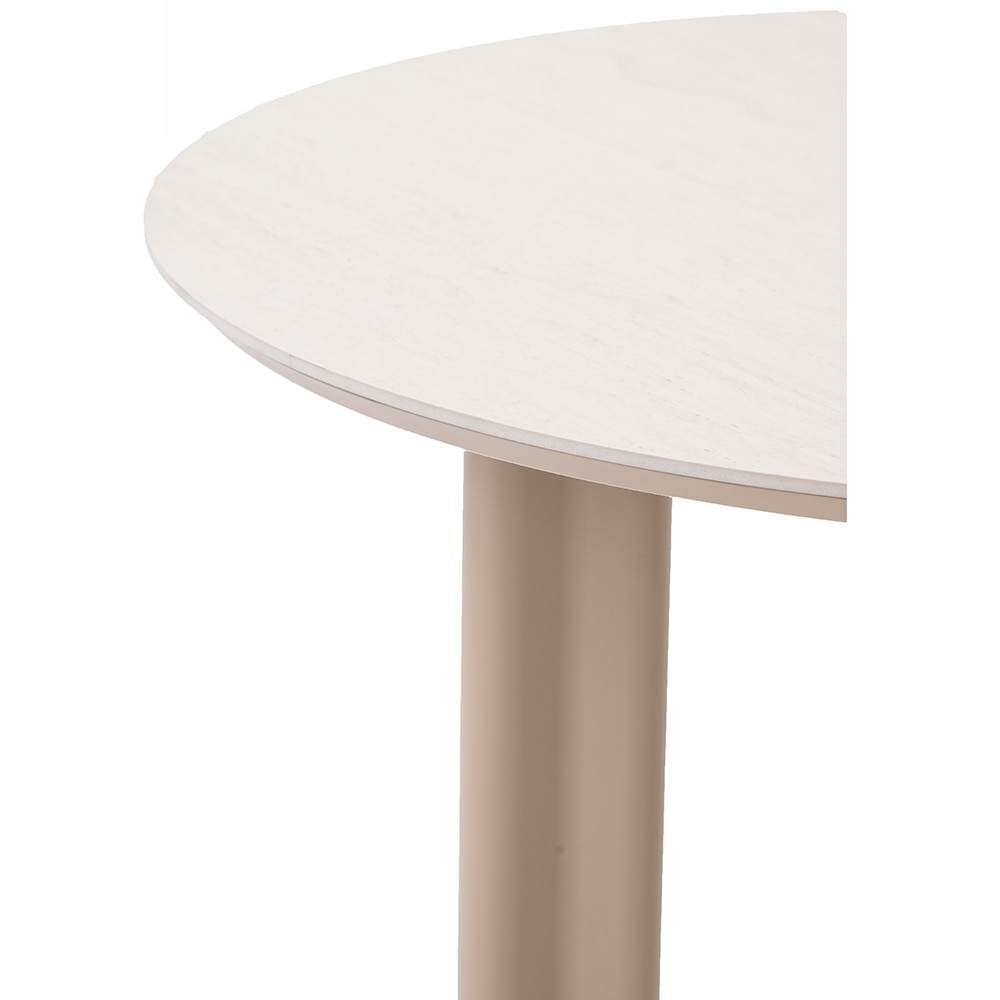 Masa terasa ARTITURE Scroll 2, aluminiu, 120 x 75 cm, camel