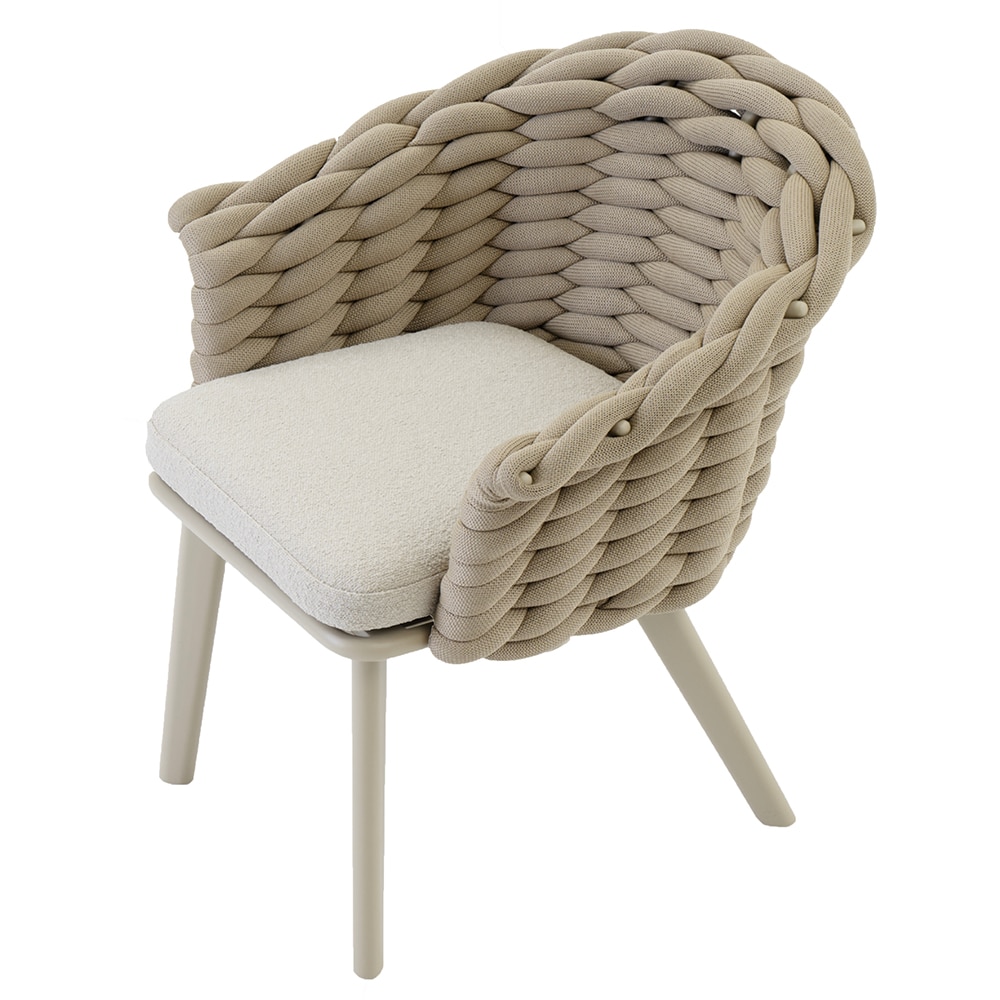 Scaun ARTITURE Scroll 12, 69.5 x 81.5 x 8 cm, camel