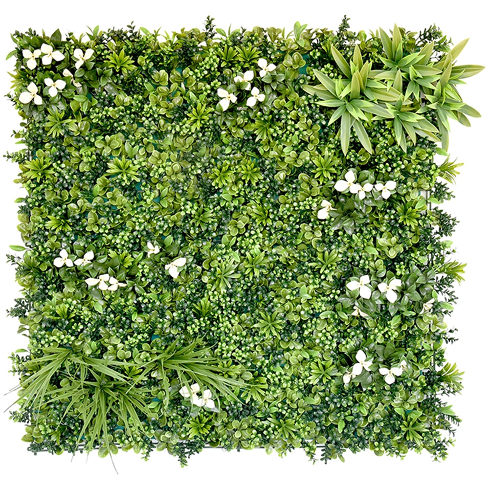 Panou gard Desert Oasis, 100 x 100 cm, verde-alb