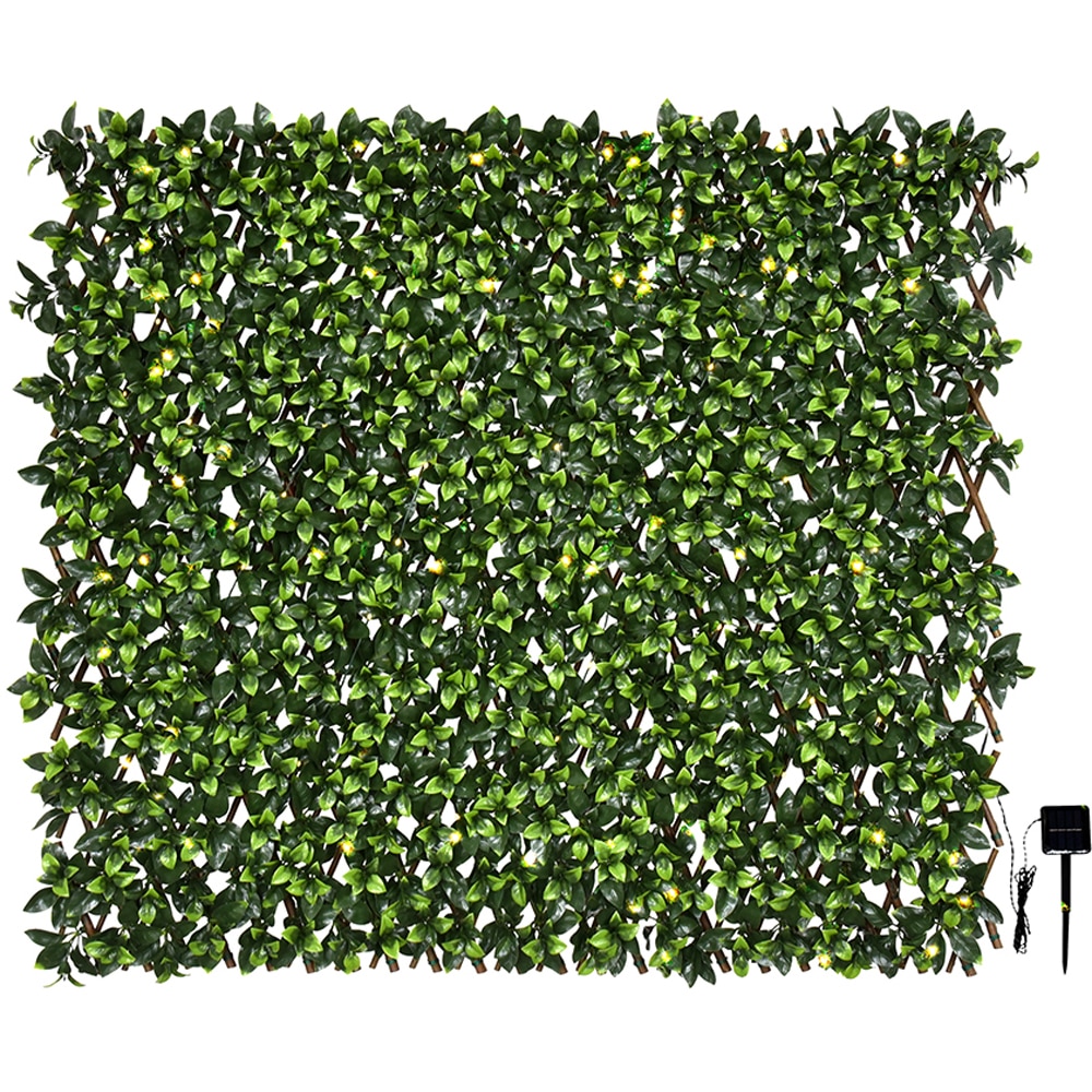 Panou gard Laurel Solar LED, 180 x 90 cm, verde