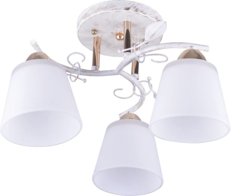 Lustra, alb, 3 x 60 W • Brush