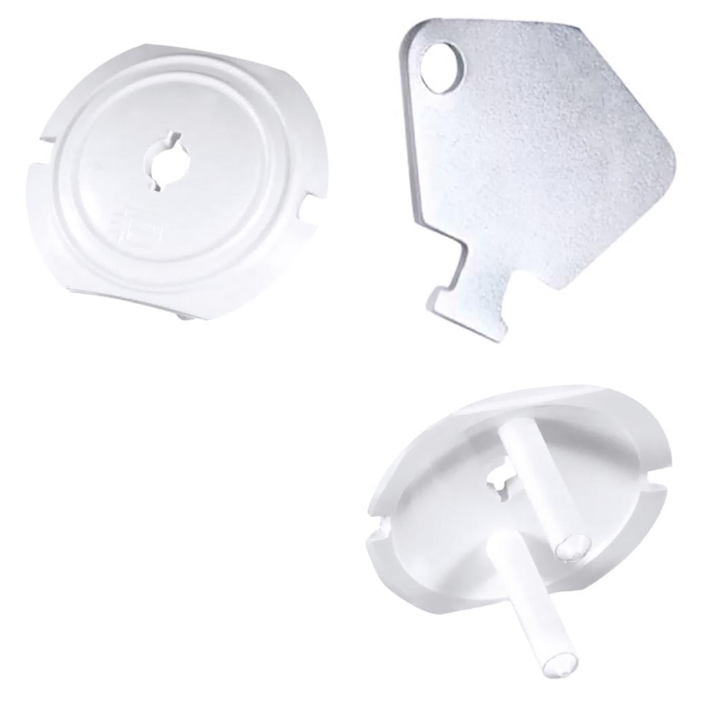 Kit protectie priza, 5 capace, culoare, alba   Relee Medias