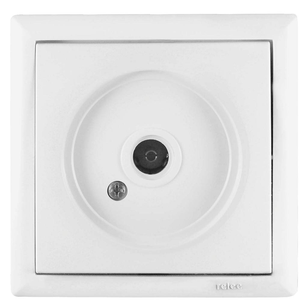 Priza TV ELEGANT 16A ST incastrat, alba   Relee Medias