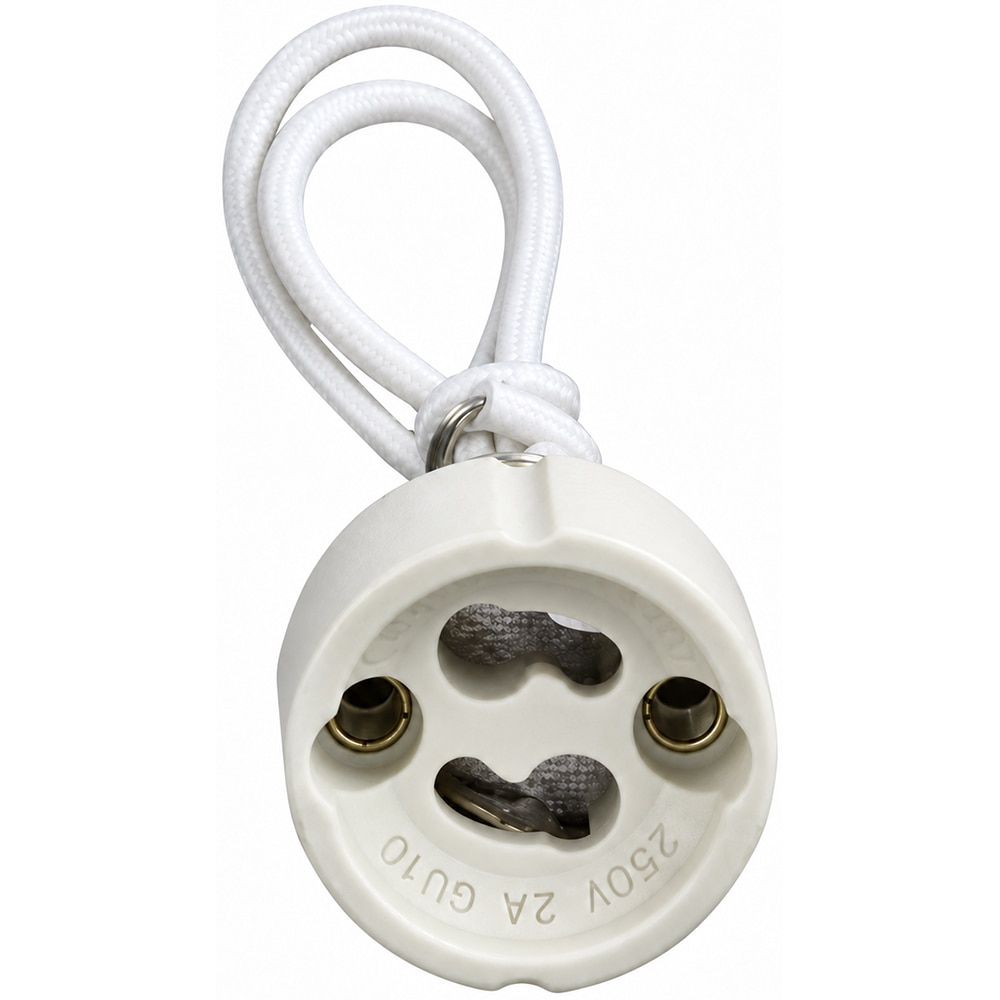 Soclu portelan pentru bec halogen GU10, 15 cm