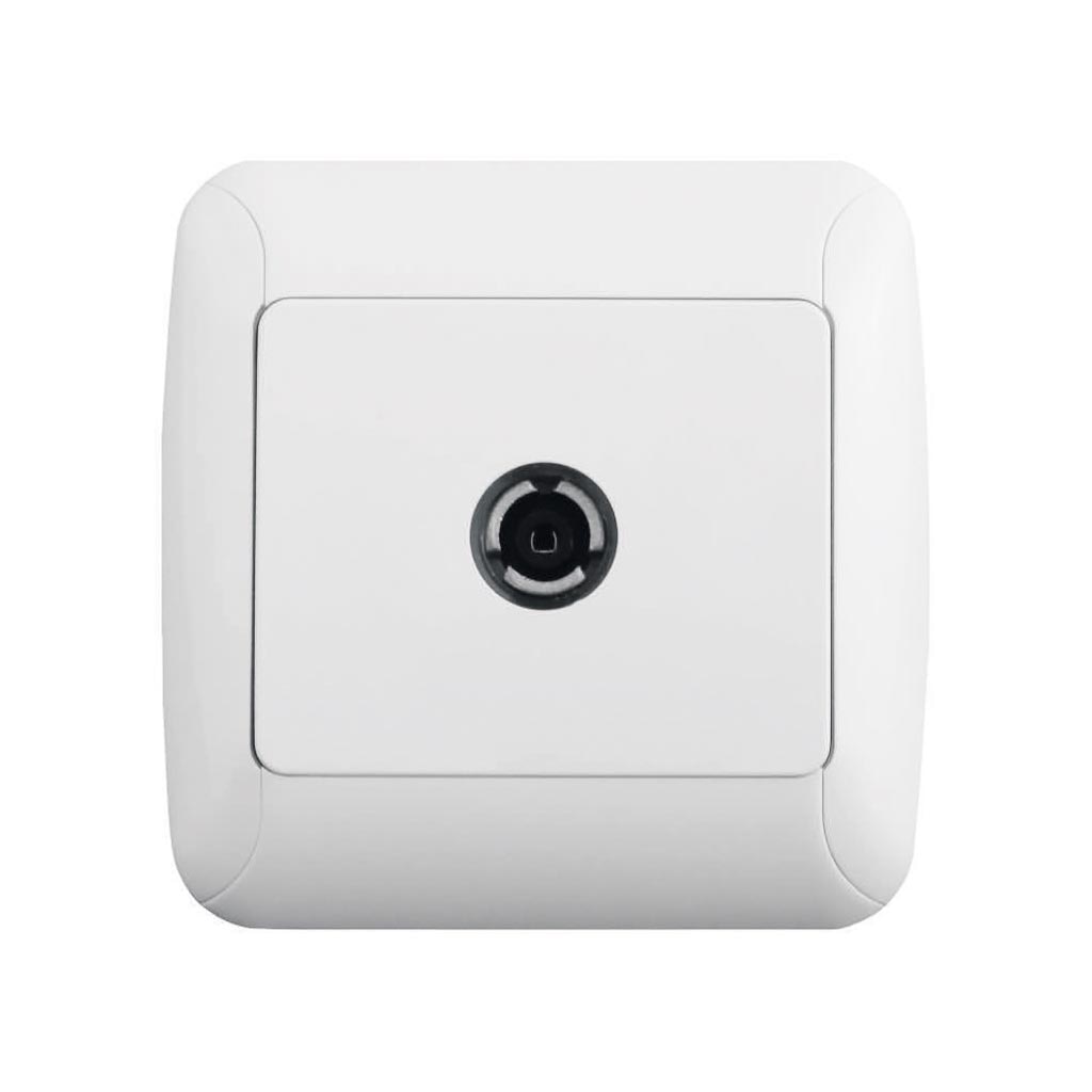 Priza TV 16A 220V alb, GUNSAN