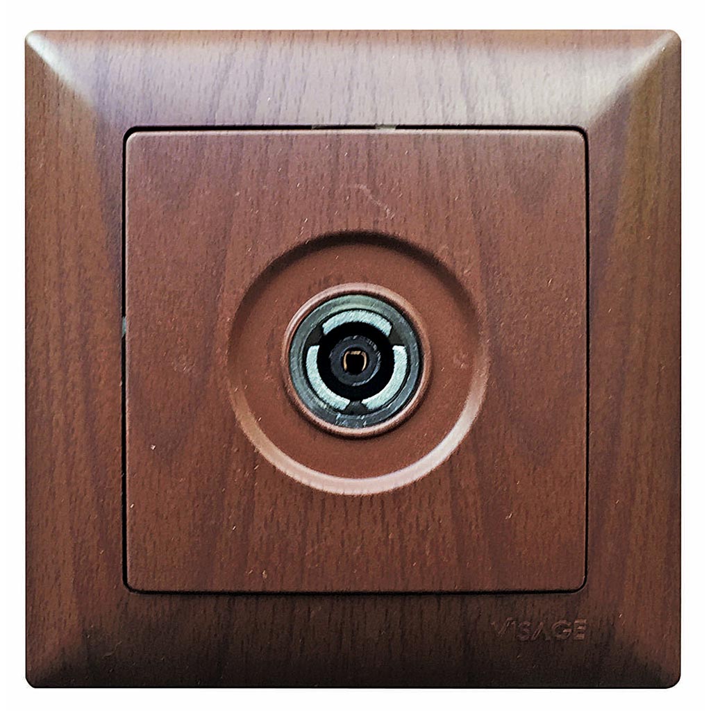 Priza TV 16A 220V wenge   Gunsan