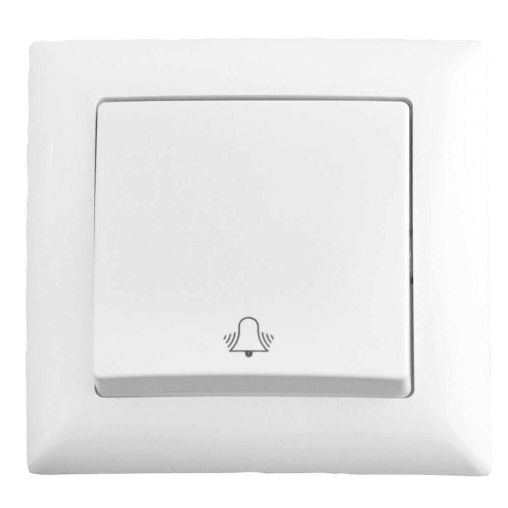 Buton sonerie, 10 A, 220 V, alb  Gunsan  Visage