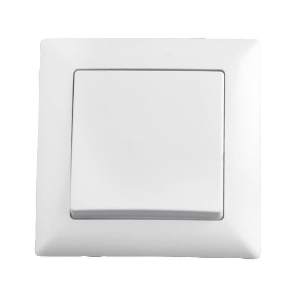 Intrerupator simplu, 10 A, 220 V, alb  Gunsan Visage
