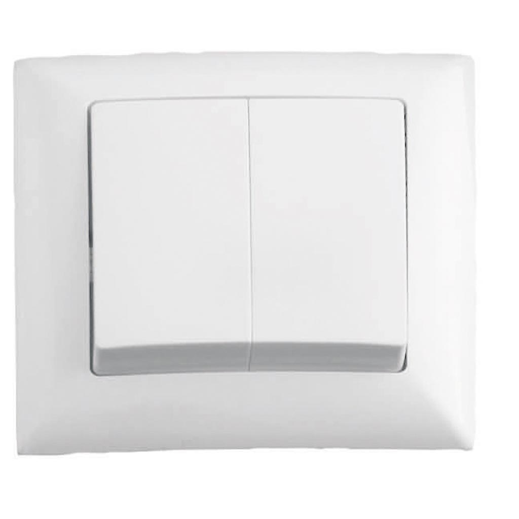 Intrerupator,10 A, 220 V, alb  Gunsan Visage