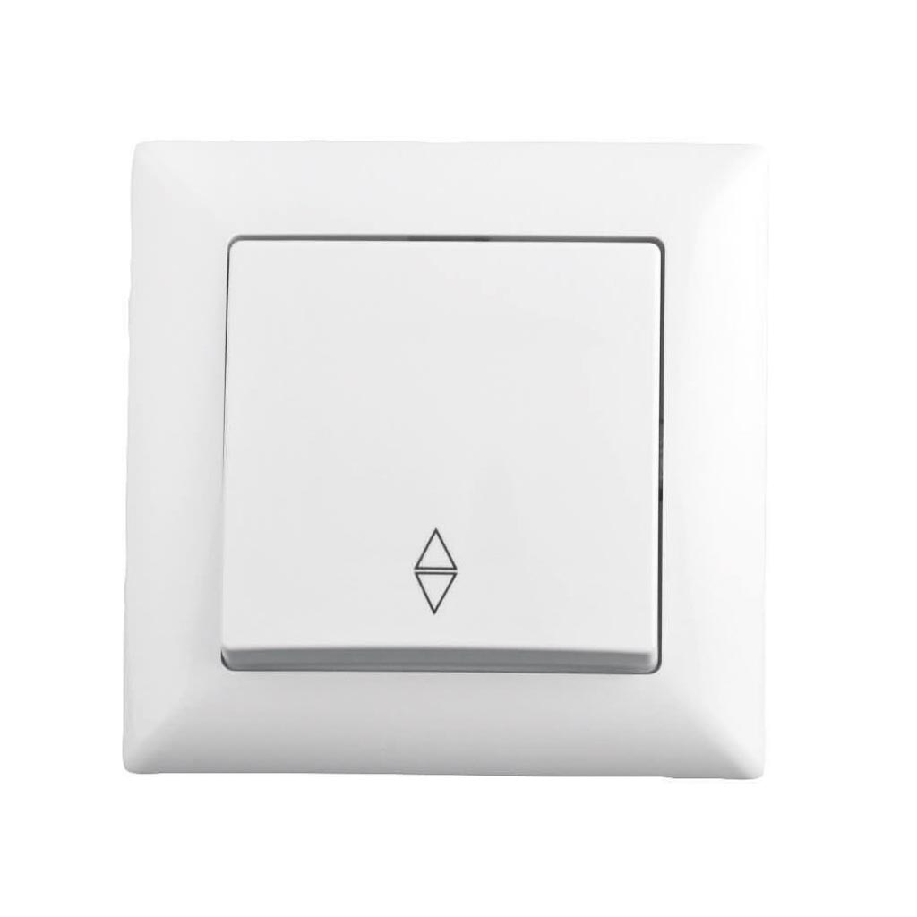 Intrerupator scara, 10 A, 220 V, alb  Gunsan Visage