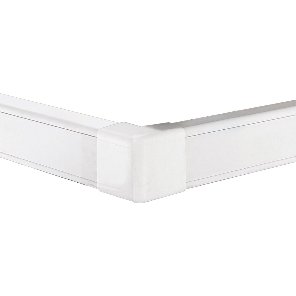 Colt exterior canal cablu VISION, plastic, 100 x 50mm, alb