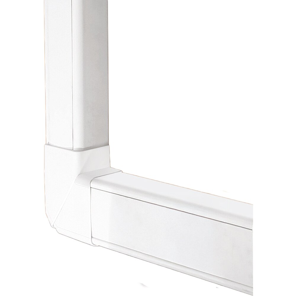 Colt 90 grade canal cablu VISION, plastic, 100 x 50mm, alb