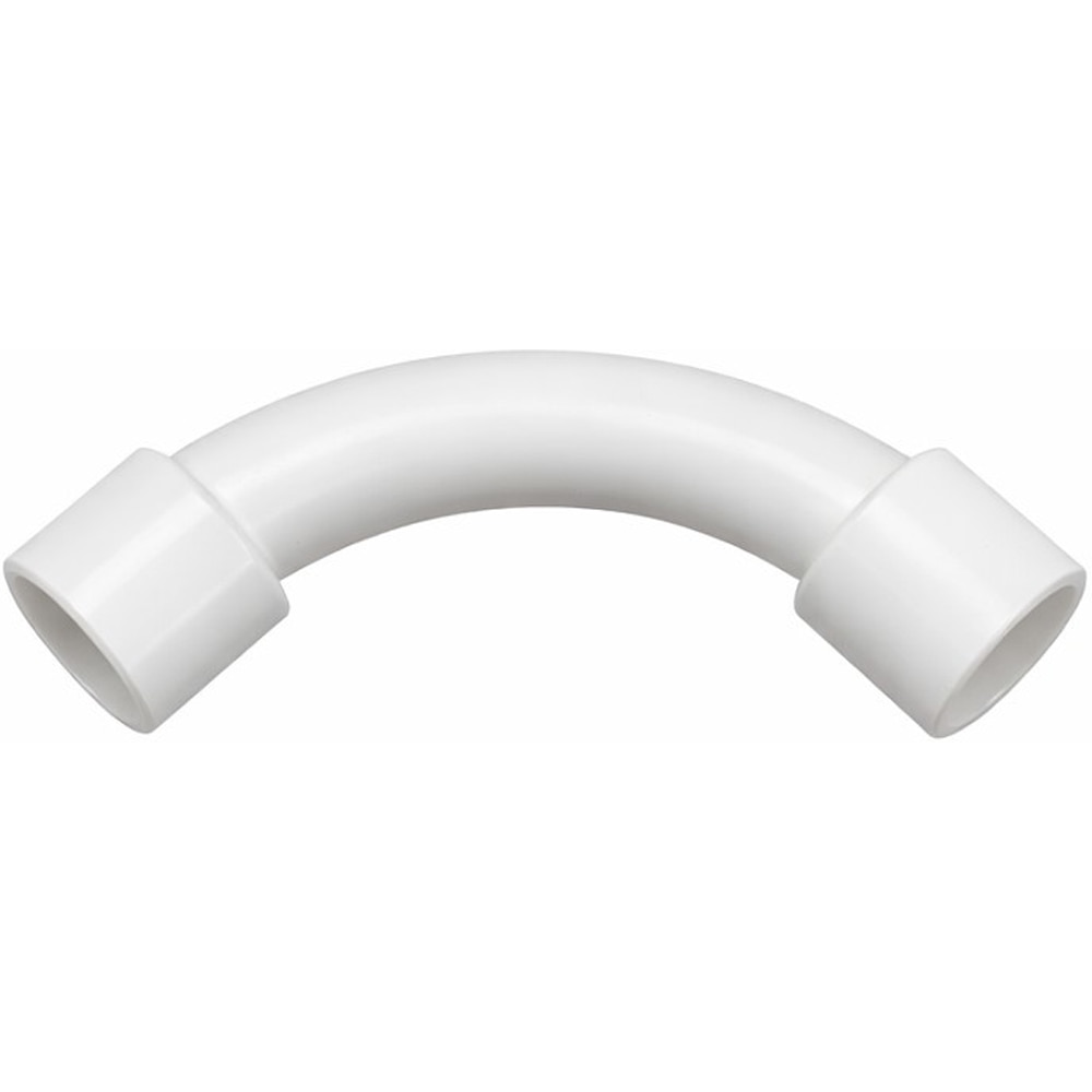 Cot 90 grade tub rigid VISION, plastic, D32mm, alb