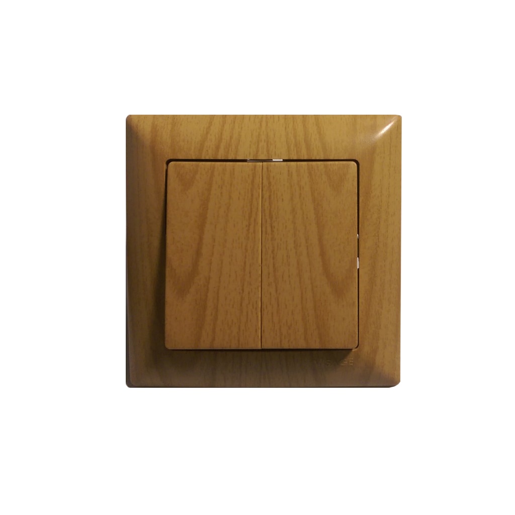 Intrerupator, 10 A, 220 V, maro arțar • Gunsan Visage