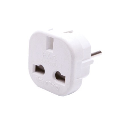 Adaptor priza UK (englezeasca), 16A, 220v, culoare alba