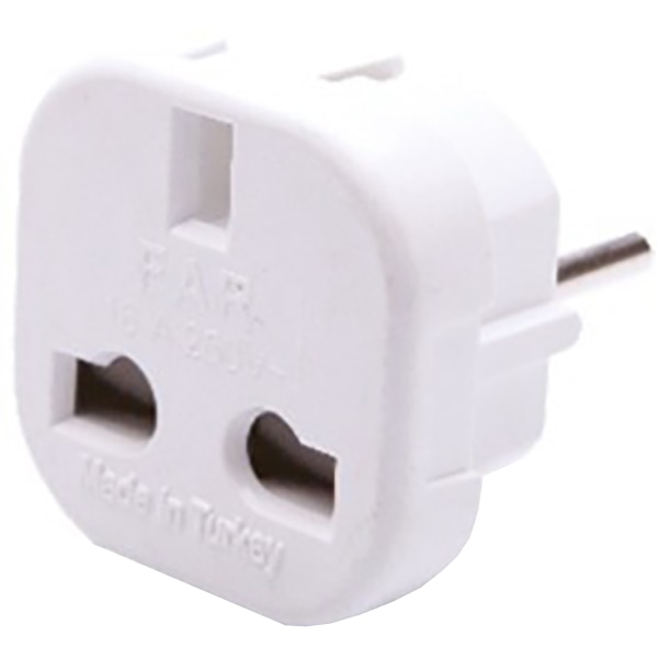 Adaptor priza UK, 16A, 220V, plastic, alb