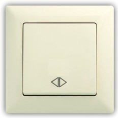 Intrerupator cap cruce, 10 A, 220 V, crem  Gunsan Visage