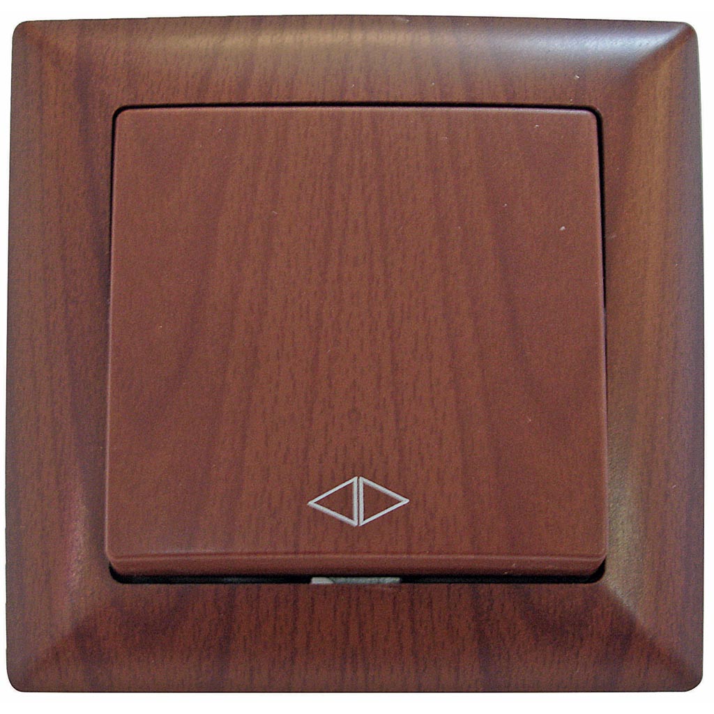 Intrerupator cap cruce, 10 A, 220 V, wenge • Gunsan Visage