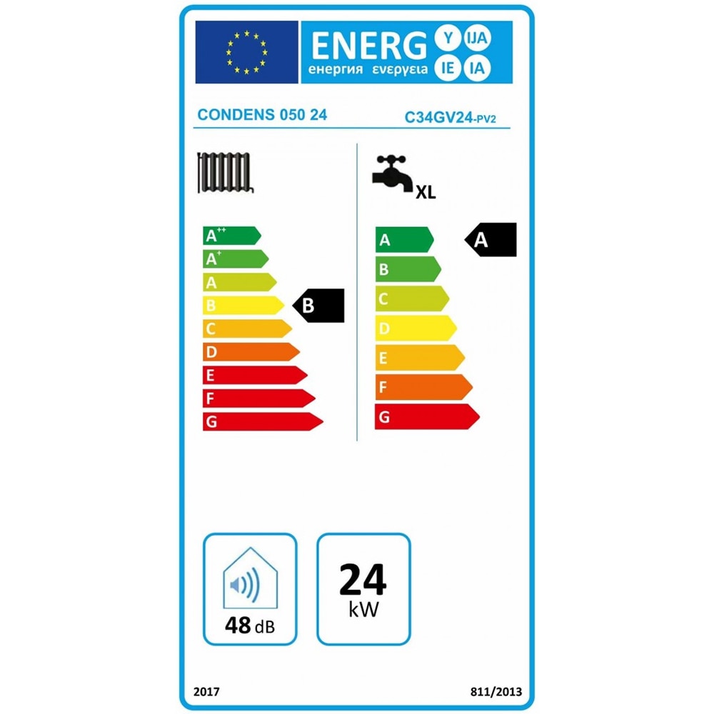 Centrala termica pe gaz in condensare MOTAN Condens 050 C38GV24-PV2, 24kW, alb