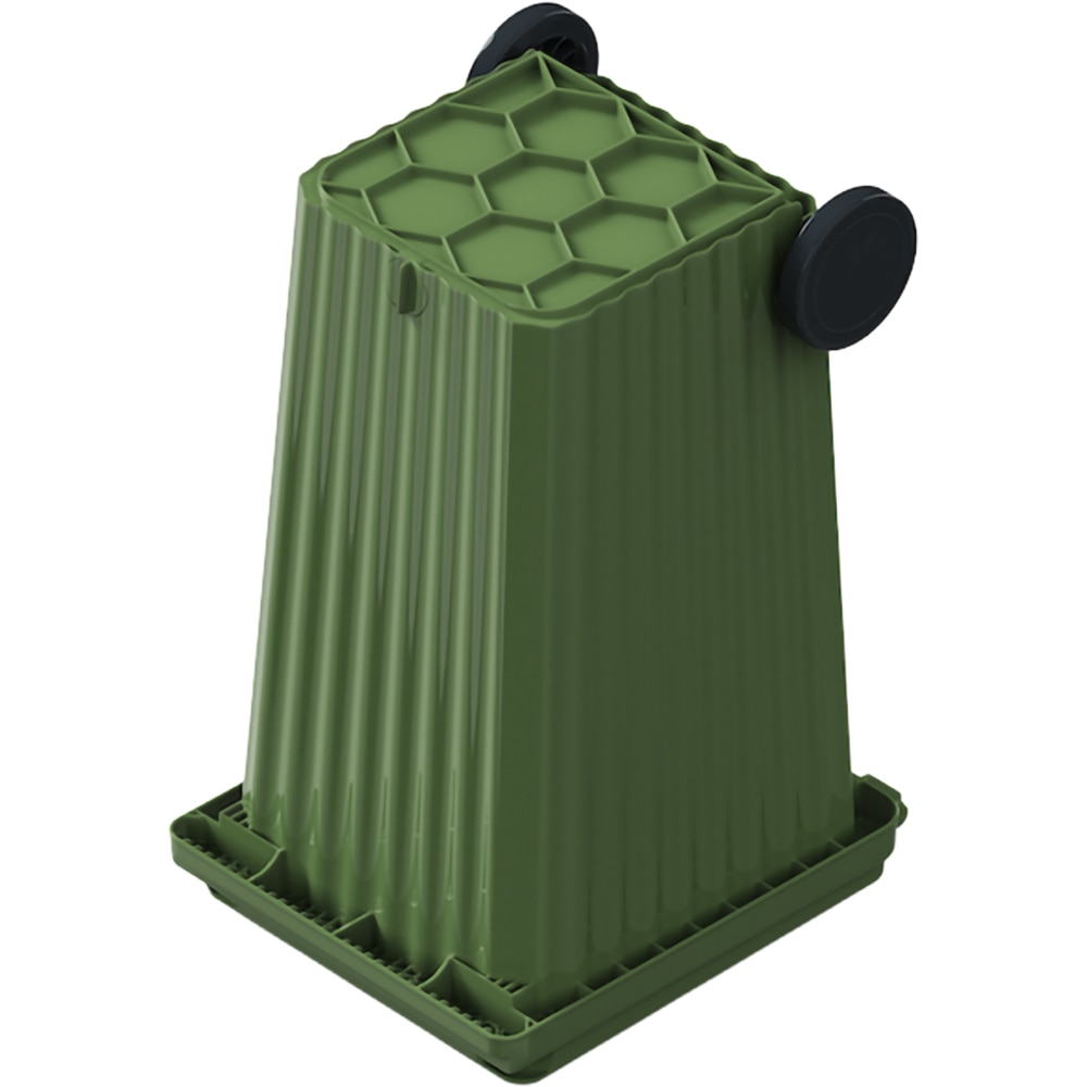 Europubela WAVE, cu evacuare, plastic, 240 l, verde