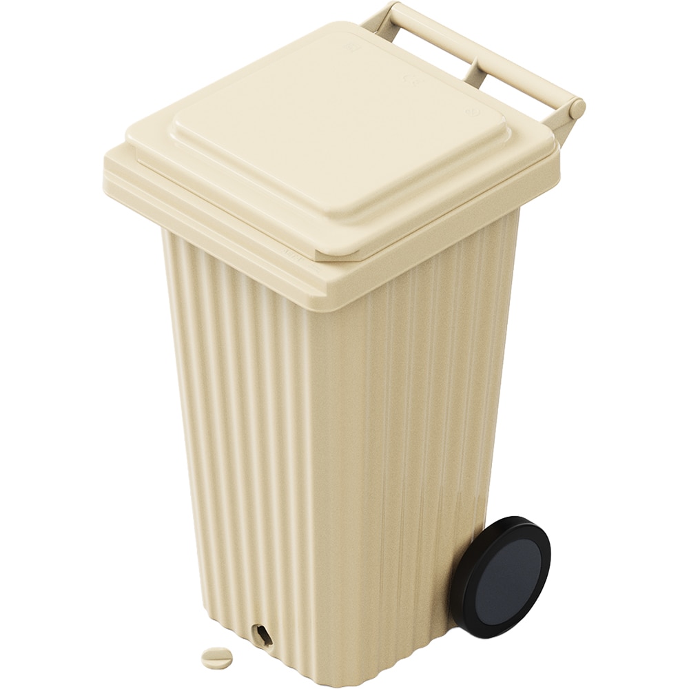 Europubela WAVE, cu evacuare, plastic, 120 l, galben