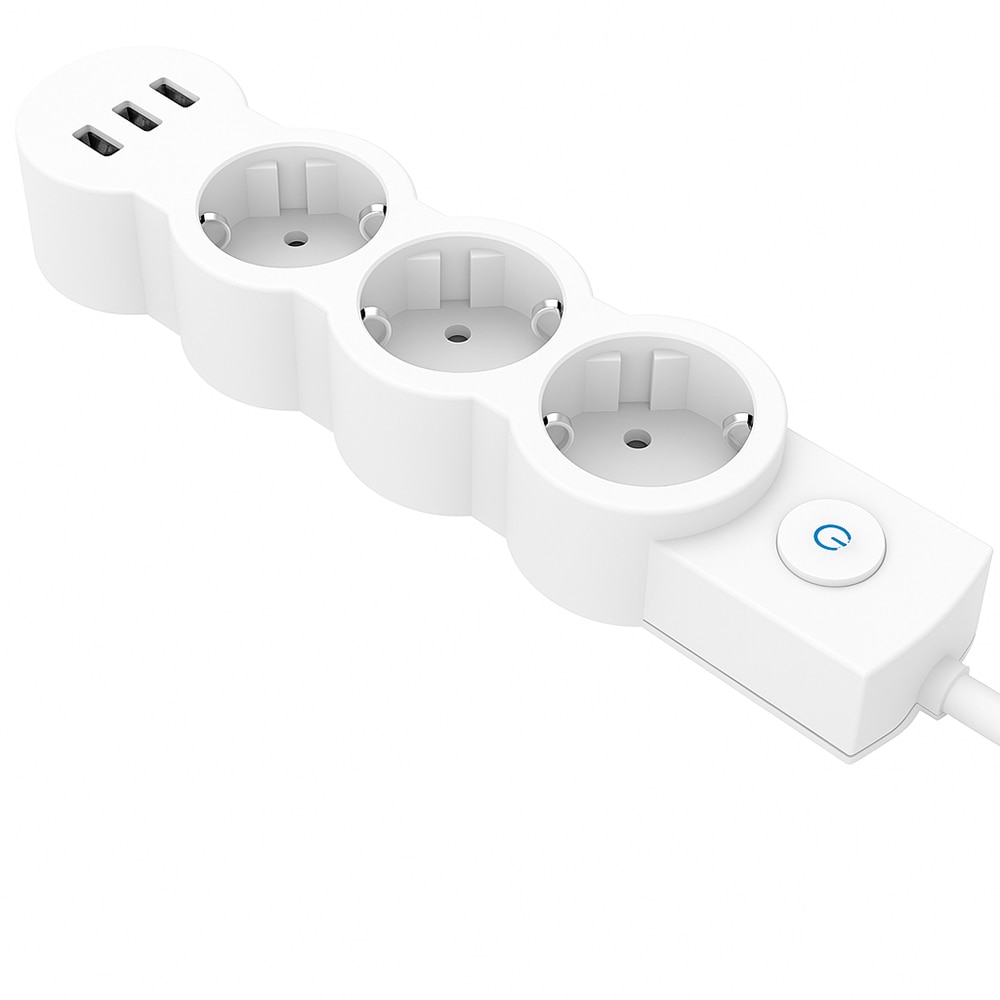 Prelungitor STRAKE 596, 3 prize, 1.5m, alb