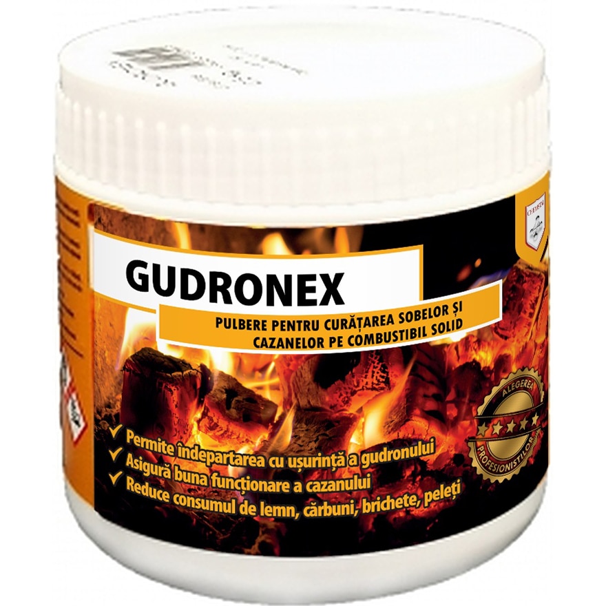 Pulbere pentru curatare sobe si cazane combustibil solid CHEMSTAL Gudronex, 500g