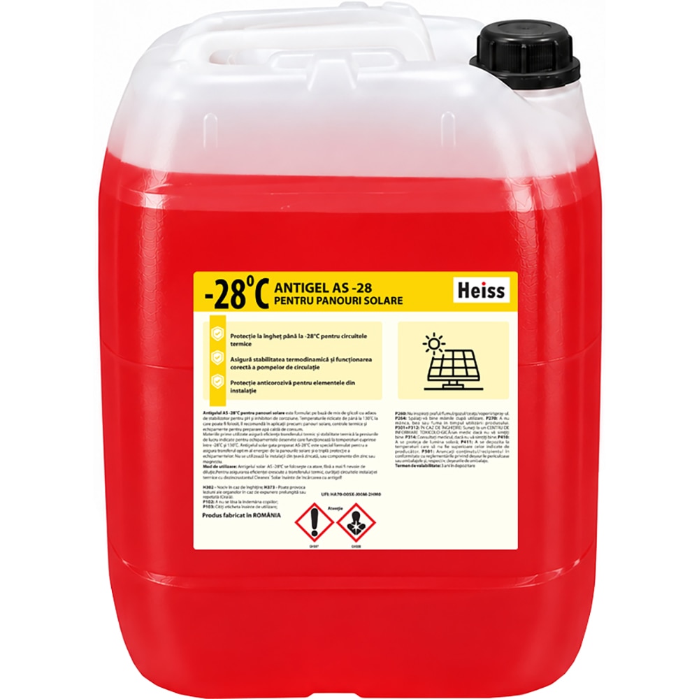 Antigel instalatii solare HEISS AS-28, 10kg, max -28C