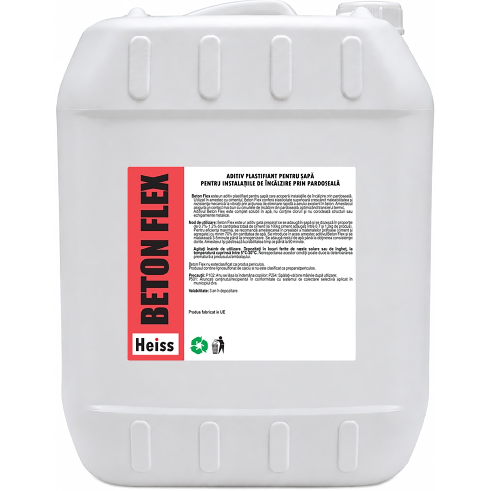 Aditiv plastifiant sapa beton Flex HEISS, 10 kg