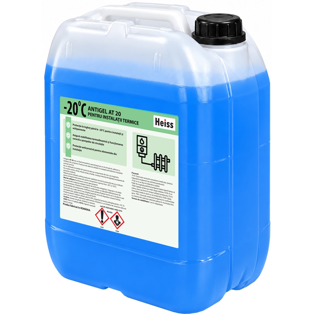 Antigel pentru instalatii termice HEISS AT 20, 10Kg, max -20 grade C