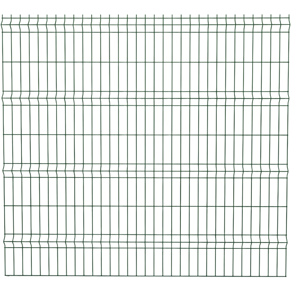 Panou de gard bordurat DIAL, 203 x 201 x 6.25 cm, 4.2 mm, otel, verde