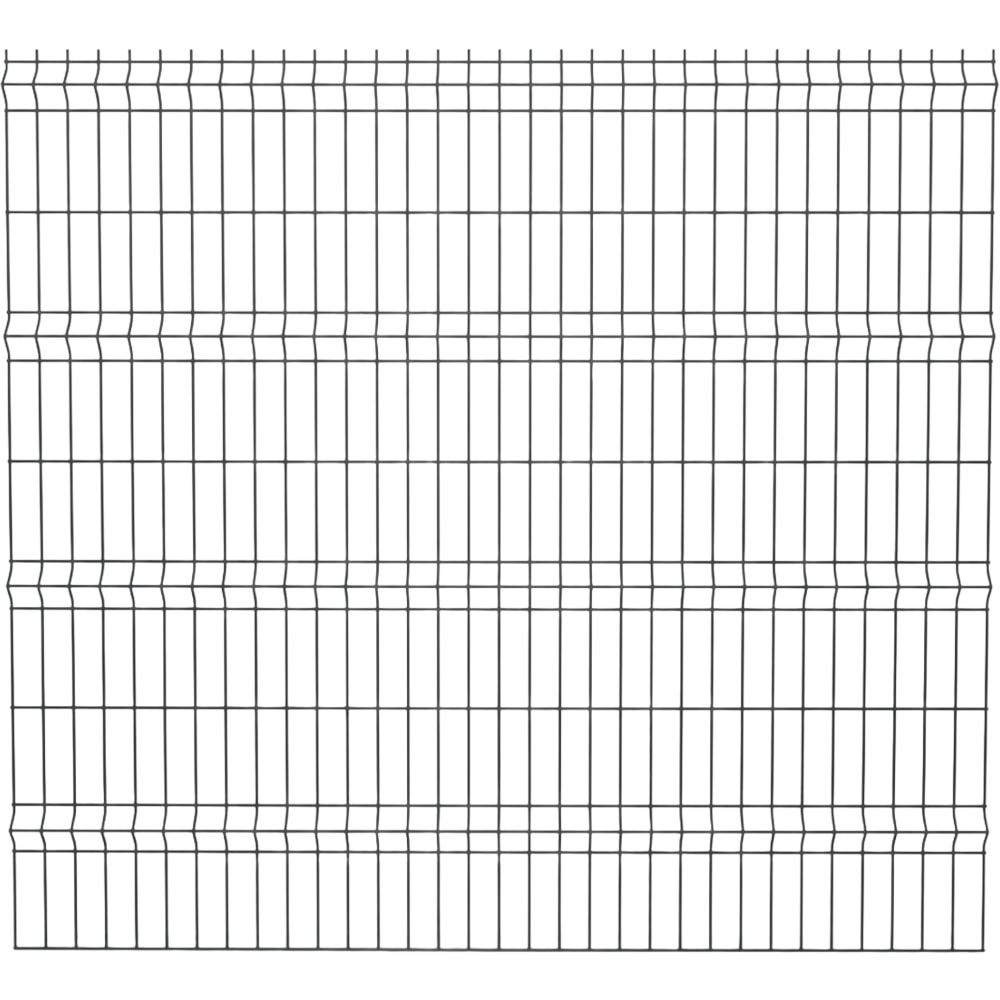 Panou de gard bordurat DIAL, 203 x 201 x 6.25 cm, 4.2 mm, gri